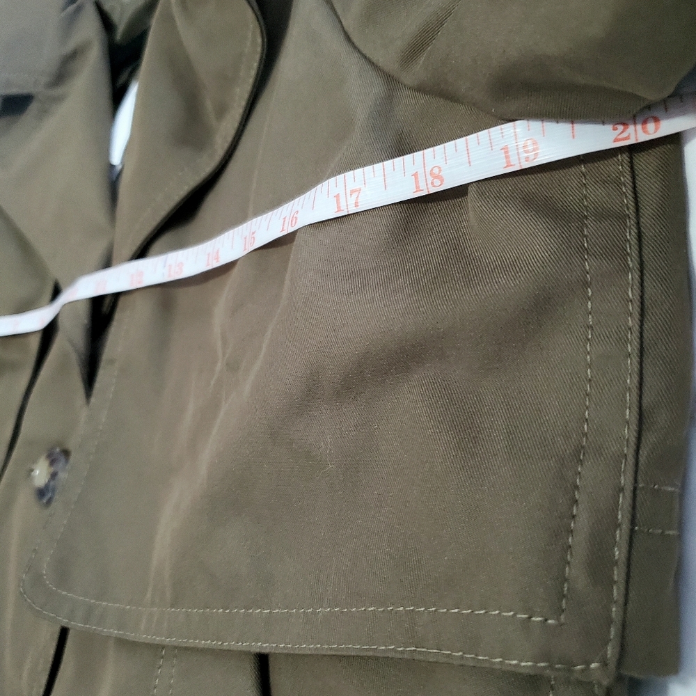 NWT New Heritage Olive Short Trench Jacket Size Small By Banana Republic Factory - Picture 8 of 11